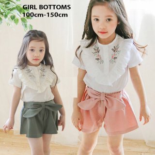 要出典 キッズ ショートパンツ キッズ ショートパンツ リボン 女の子