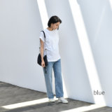 要出典 マタニティデニム パールズ ワイドストレート