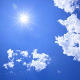 太陽 真夏 夏 空 青空 雲 熱中症