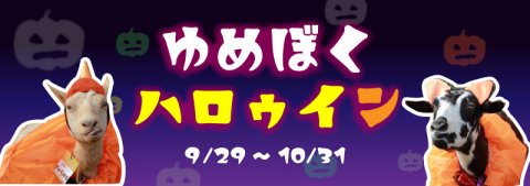 要出典 成田ゆめ牧場 ハロウィン月間