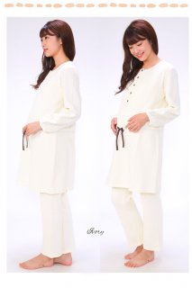 要出典 安い マタニティパジャマ 授乳口付 マタニティ パジャマ キルト素材