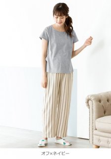 要出典 授乳 パジャマ ルームウェア エンジェリーベ Tシャツ&ダブルガーゼパンツ 授乳口付 部屋着 パジャマ