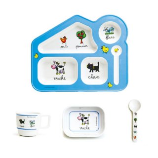 要出典 離乳食食器セット ラ シェーズロング Set de 4 pieces キッズランチプレートセット