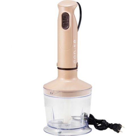 要出典 離乳食 ブレンダー ツインバード工業 con・te チョッパー付ハンディーブレンダー KC-4832BR