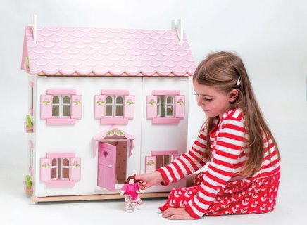2歳 3歳 クリスマスプレゼント イギリス レトイバン ラベンダーハウス ミニチュアハウス 二階建て 屋根裏付き