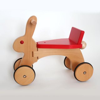 要出典 1歳 誕生日プレゼント 女の子 ラビット 木製 四輪車 天然木 木のおもちゃ