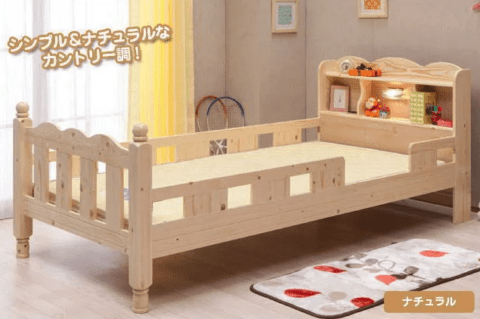要出典 子供用ベッドパレットホワイト 子供用ベッド