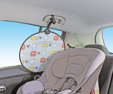 要出典 車 チャイルドシート 日よけ ナポレックス ディズニー 日よけ クリップぱっシェード 車用