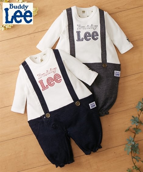 要出典 ツーウェイオール Buddy Lee 重ね着風 裏毛長袖ツーウェイオール