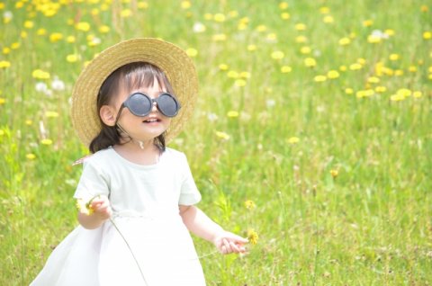 日焼け対策 帽子 サングラス 子供 日本人