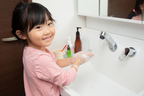 手洗い 予防 日本人 子供