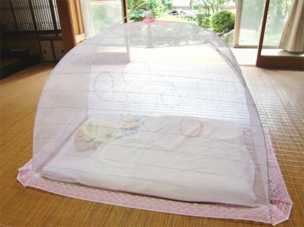 要出典 ベビーベッド兼用 ワンタッチ ベビー蚊帳 日本製