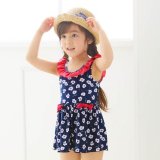 要出典 キッズ 水着 女の子 エフオーオンラインストア フリルワンピース水着 UVカット