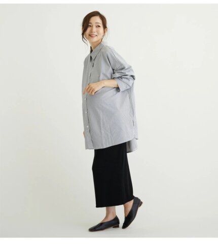 要出典 マタニティ オフィスカジュアル キッズパラ マタニティロングスカート