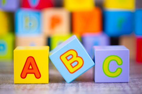 アルファベット 積み木 英語 ABC