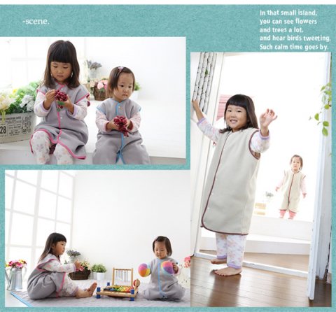 要出典 赤ちゃん スリーパー リルイベイビー 吸湿発熱マイクロフリース ベビーキッズスリーパー