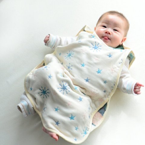 要出典 赤ちゃん スリーパー ふんわりやわらか6重ガーゼ スリーパー