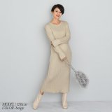 要出典 マタニティ 冬 ワンピース CHOCOA アイラインニットワンピース