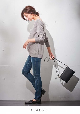 要出典 マタニティ 秋冬 エンジェリーベ P・パンツ ストレッチデニムスキニー