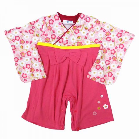 要出典 袴ロンパース ベビー 女の子 カバーオール