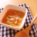 レタスと鶏ささみのスープ 中期前半 離乳食(アイキャッチ)