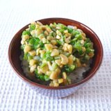 オクラと納豆のネバネバ丼 中期後半 離乳食(アイキャッチ)