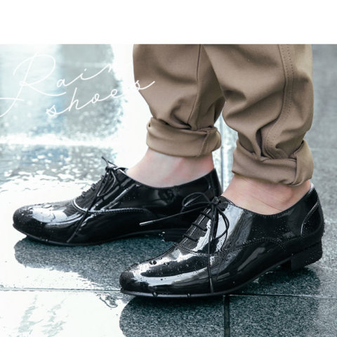 要出典 レインシューズ パンプス ママ レースアップ レインシューズ