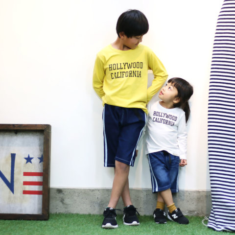 要出典 キッズ ハーフパンツ ノアデパートメントストア カットデニム クライミングラインパンツ