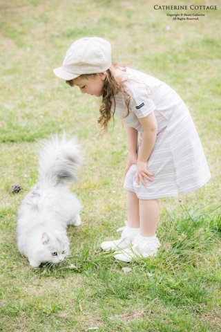 要出典 子供用ワンピース キャサリンコテージ オーガニックコットン Tシャツワンピース キッズ