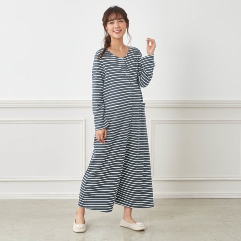 要出典 妊婦 パジャマ ベルメゾン 授乳対応マタニティワンピースパジャマ