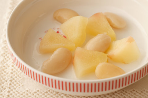 幼児食 書籍転載 白花豆とりんご煮