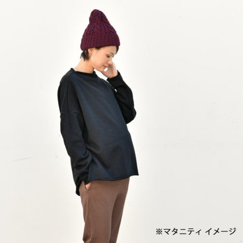 要出典 妊婦健診 服 パールズ 授乳口付きスウェットBIG TEE