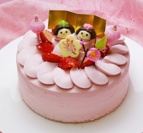 要出典 ひな祭り ケーキ パティシエのひな祭りケーキ