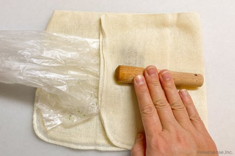 アイラップ 離乳食 初期 すりつぶしブロッコリー 作り方3