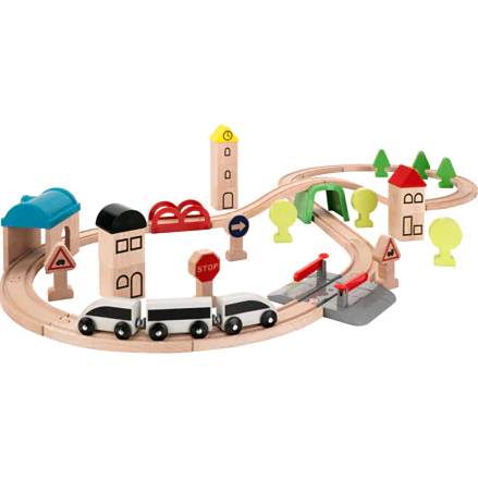 要出典 電車 おもちゃ イケア LILLABO 列車 レール付き 45個セット
