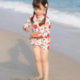 要出典 キッズ 水着 女の子 teddy shop いちご柄 キッズ 水着 女の子 セパレート