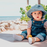 (アイキャッチ)夏 赤ちゃん 帽子 日焼け 熱中症