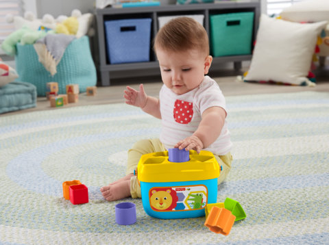要出典 0歳1歳 知育玩具 フィッシャープライス はじめてのブロック レインフォレスト