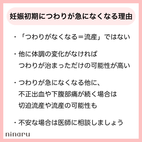妊娠初期につわりが急になくなる理由
