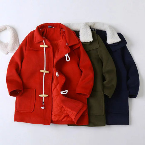 要出典 キッズ ダッフルコート 中綿入り キッズ ダッフルコート