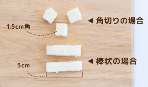 手づかみ食べ 食パン