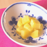 さつまいものレモン煮 正方形