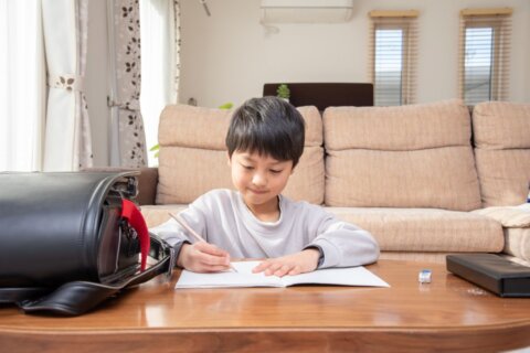 小学生 男子 勉強 宿題 男の子