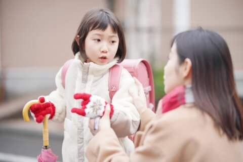 小学生 登校 下校 登下校 親子 会話
