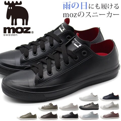 レインシューズ パンプス ママ moz 完全防水 レインスニーカー